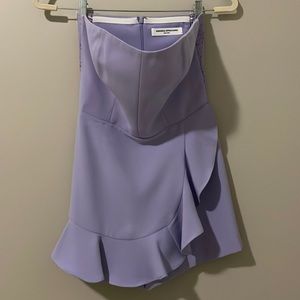 Romper in lavender! Strapless w/back zip